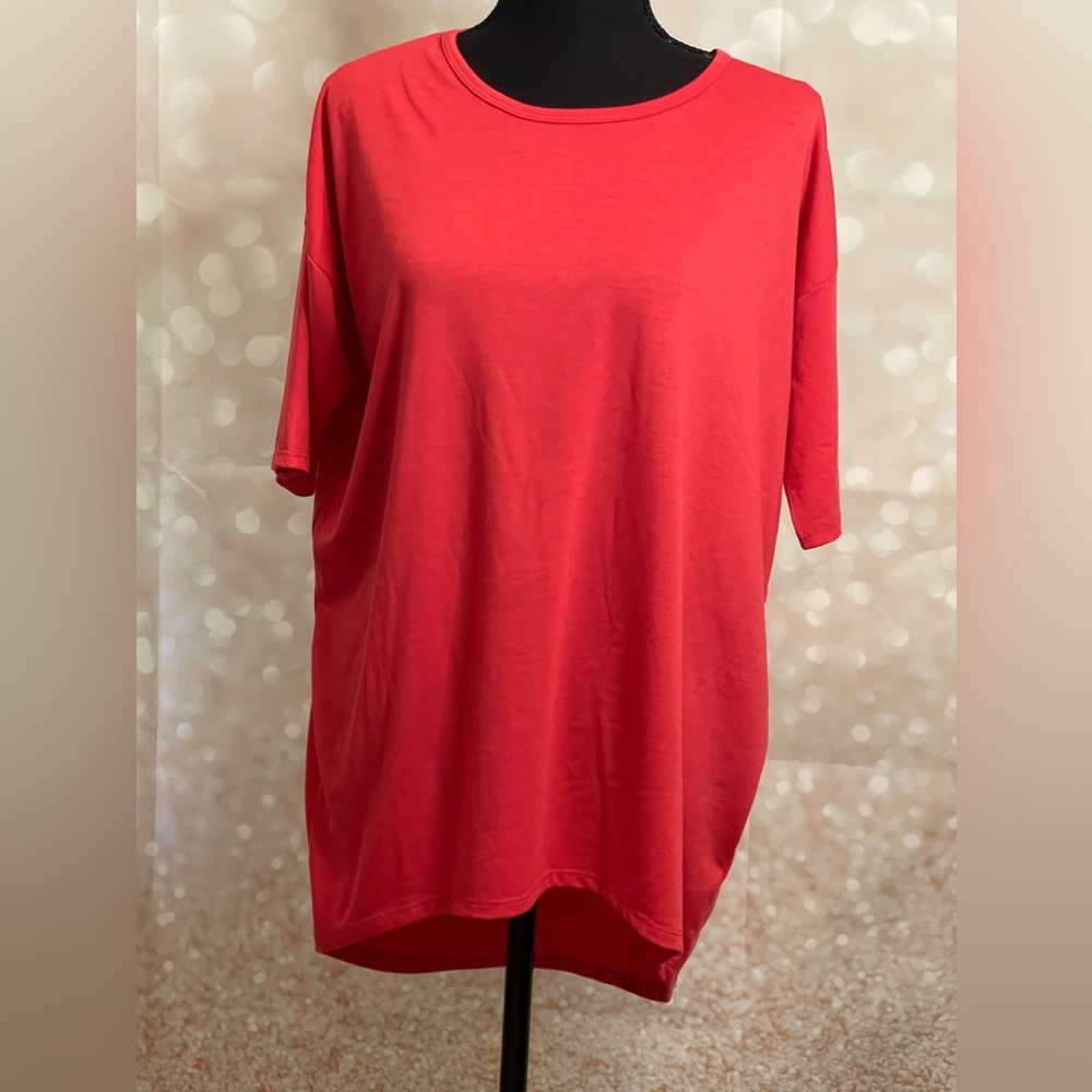 LuLaRoe‎ XXS Coral High Low Tunic Round Neck